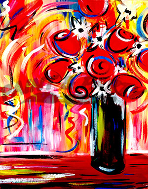 Abstract Crazy Vase